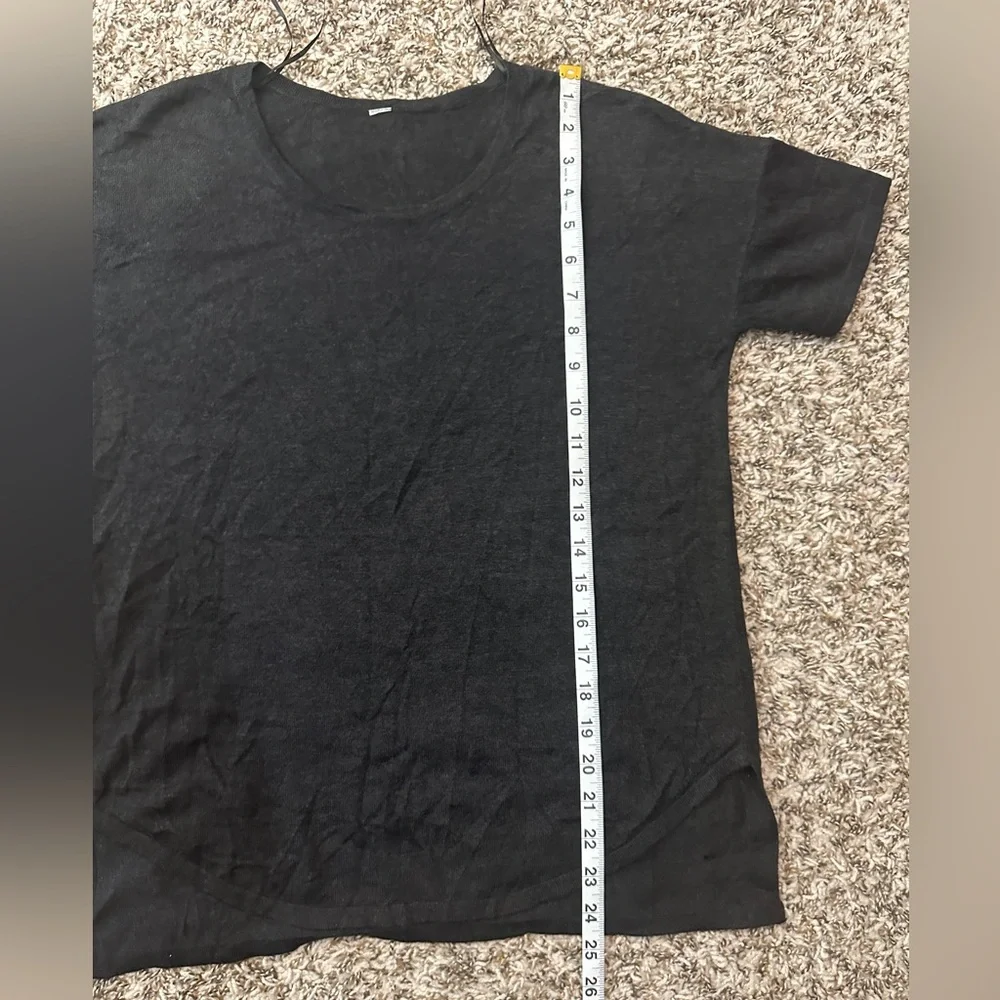 Lululemon Daya Knit Tee Women’s Heathered Black